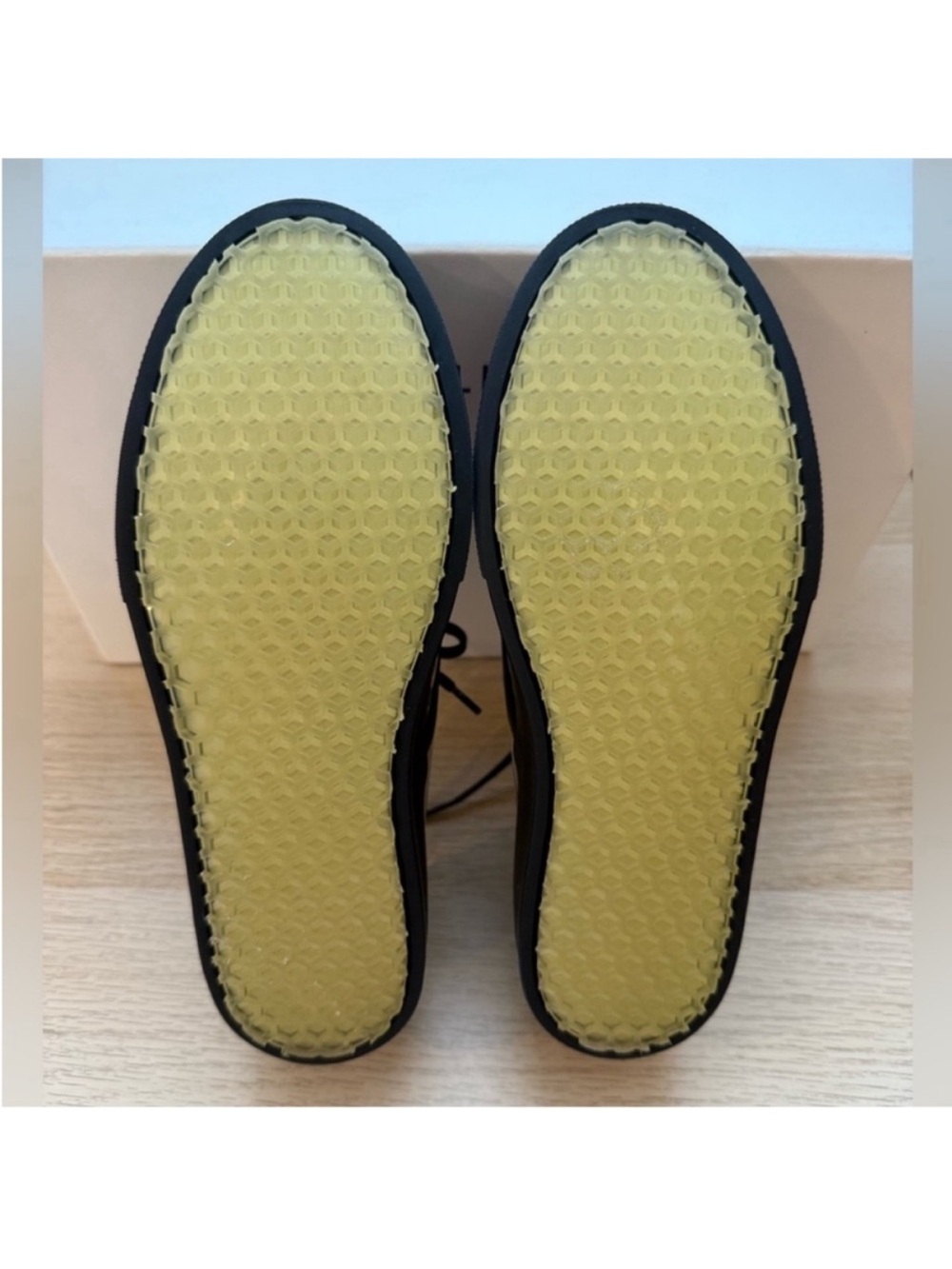 Celine Black Transparent Lace-Up Platform Sneakers - Picture 8 of 9